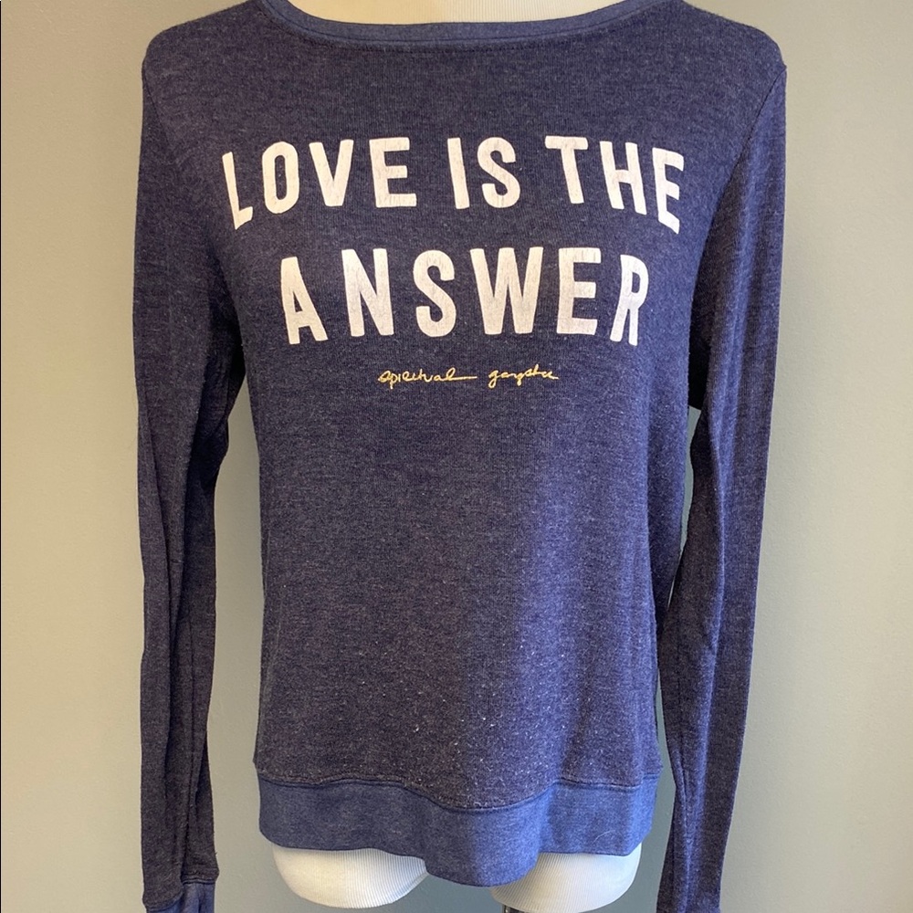 Spiritual Gangster Blue Long Sleeve Tee